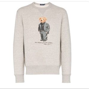 Men’s Ralph Lauren Suit Bear Fleece Sweatshirt